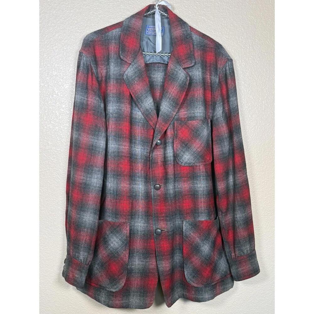 Vintage ‎ 1960's Pendleton 49er Jacket  Sz M Wool Plaid